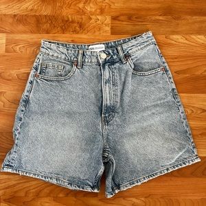 Zara mom jean shorts